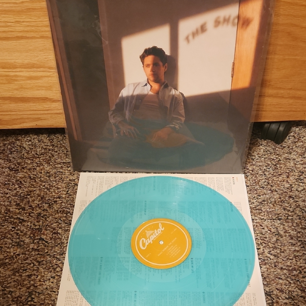 Blue Vinyl Record with Capitol Label